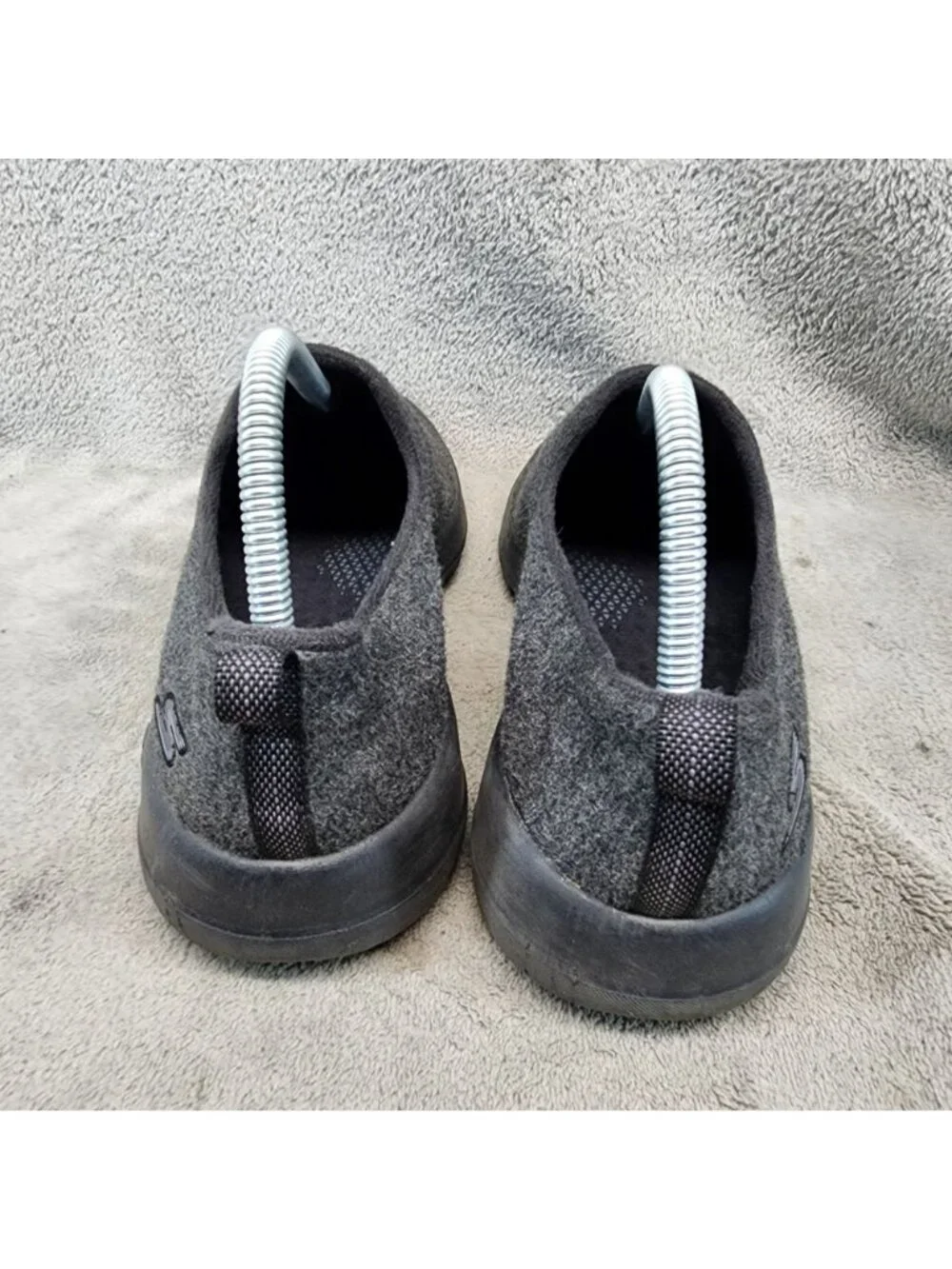 Skechers Shoes Womens Size 8.5 Gray Slip On Textile Sneakers *Read*